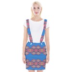 Shapes chains on a blue background                                                  Braces Suspender Skirt