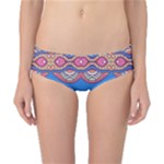 Shapes chains on a blue background                                              Classic Bikini Bottoms