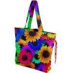 Colorful sunflowers                                                 Drawstring Tote Bag