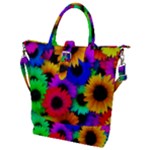 Colorful sunflowers                                                   Buckle Top Tote Bag