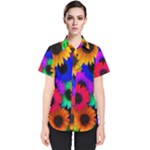 Colorful sunflowers                                                   Women s Short Sleeve Shirt