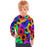 Colorful sunflowers                                                Kids  Hooded Pullover