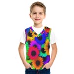Colorful sunflowers                                                       Kids  Basketball Tank Top