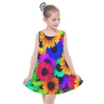 Colorful sunflowers                                                Kids  Summer Dress