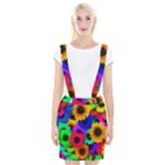 Colorful sunflowers                                                       Braces Suspender Skirt