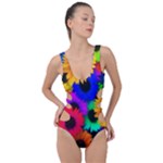 Colorful sunflowers                                                   Side Cut Out Swimsuit