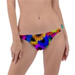 Colorful sunflowers                                                   Ring Detail Bikini Bottom