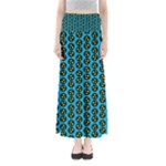 0059 Comic Head Bothered Smiley Pattern Full Length Maxi Skirt