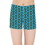 0059 Comic Head Bothered Smiley Pattern Kids  Sports Shorts
