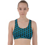 0059 Comic Head Bothered Smiley Pattern Back Weave Sports Bra