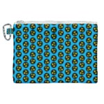0059 Comic Head Bothered Smiley Pattern Canvas Cosmetic Bag (XL)
