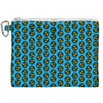 0059 Comic Head Bothered Smiley Pattern Canvas Cosmetic Bag (XXL)