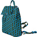 0059 Comic Head Bothered Smiley Pattern Buckle Everyday Backpack