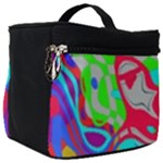 Colorful distorted shapes on a grey background                                                    Make Up Travel Bag (Big)