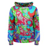 Colorful distorted shapes on a grey background                                                 Men s Pullover Hoodie