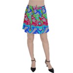 Colorful distorted shapes on a grey background                                                     Panel Skirt