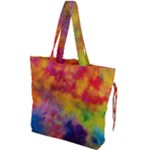 Colorful watercolors texture                                                  Drawstring Tote Bag