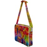 Colorful watercolors texture                                                 Cross Body Office Bag