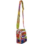 Colorful watercolors texture                                                 Shoulder Strap Belt Bag