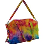 Colorful watercolors texture                                                 Canvas Crossbody Bag
