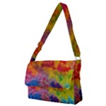 Colorful watercolors texture                                                Full Print Messenger Bag (M)