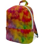 Colorful watercolors texture                                                Zip Up Backpack