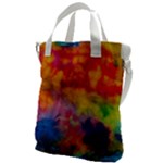 Colorful watercolors texture                                                Canvas Messenger Bag
