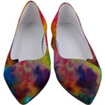 Colorful watercolors texture                                               Women s Block Heels