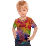 Colorful watercolors texture                                                  Kids  Sports Tee