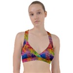Colorful watercolors texture                                                        Sweetheart Sports Bra