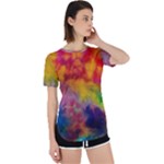Colorful watercolors texture                                                    Perpetual Short Sleeve T-Shirt