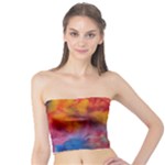 Colorful watercolors texture                                                    Women s Tube Top