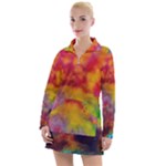 Colorful watercolors texture                                                     Women s Hoodie Dress