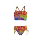 Colorful watercolors texture                                                    Girls  Tankini Swimsuit