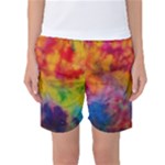 Colorful watercolors texture                                                   Women s Basketball Shorts