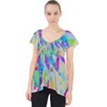 Watercolors spots                                                        Lace Front Dolly Top