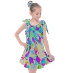 Watercolors spots                                                      Kids  Tie Up Tunic Dress