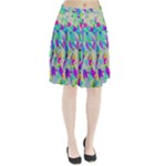 Watercolors spots                                                      Pleated Skirt