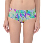 Watercolors spots                                                          Mid-Waist Bikini Bottoms