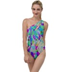 Watercolors spots                                                         To One Side Swimsuit