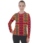 Shapes in retro colors2                                                         Women s Pique Long Sleeve Tee