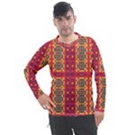 Shapes in retro colors2                                                        Men s Pique Long Sleeve Tee