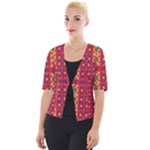 Shapes in retro colors2                                                        Cropped Button Cardigan