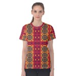 Shapes in retro colors2                                                           Women s Cotton Tee