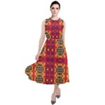 Shapes in retro colors2                                                              Round Neck Boho Dress
