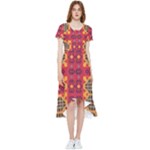 Shapes in retro colors2                                                        High Low Boho Dress