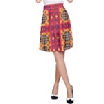 Shapes in retro colors2                                                           A-line Skater Skirt
