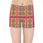 Shapes in retro colors2                                                          Kids  Skinny Shorts