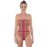 Shapes in retro colors2                                                          Tie Back One Piece Swimsuit