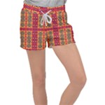 Shapes in retro colors2                                                        Women s Velour Lounge Shorts